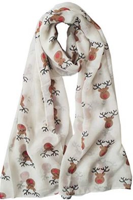 GlamLondon-Red-Nose-Reindeer-Christmas-Print-Scarf-Womens-Rudolph-Scarves-Festive-Winter-Gift-B0764CC6T9