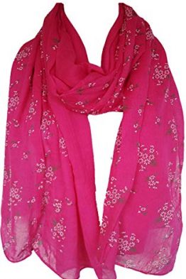 Pink-Floral-Scarf-Womens-Ladies-Embossed-Flowers-New-Wrap-Hijab-Shawl-B01KR3AMDY