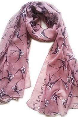 Swallow-Bird-Print-Scarf-Womens-Birds-Fashion-Quality-Wrap-Pink-Dusky-B010GJH7X2