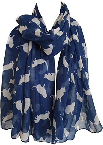 navy blue cat scarf