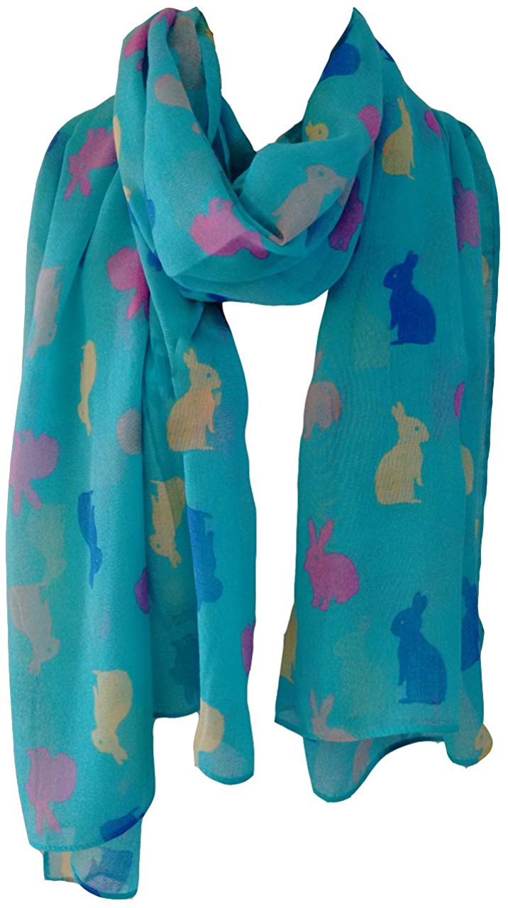 rabbit print scarf